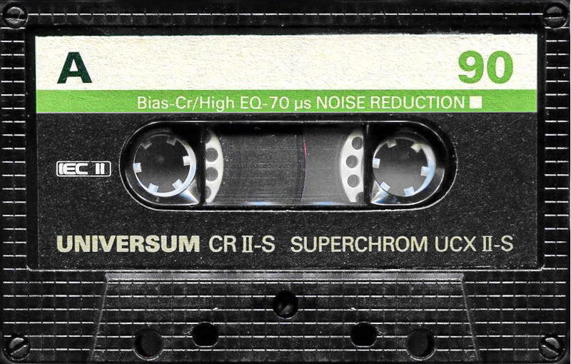 Compact Cassette Universum UCX II-S 90 Type II Chrome 1983 Europe