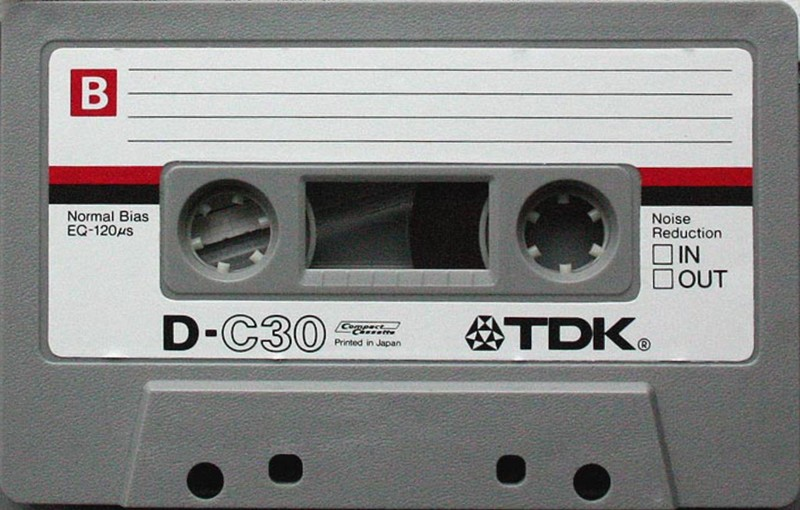 Compact Cassette TDK D 30 Type I Normal 1979 Europe, USA