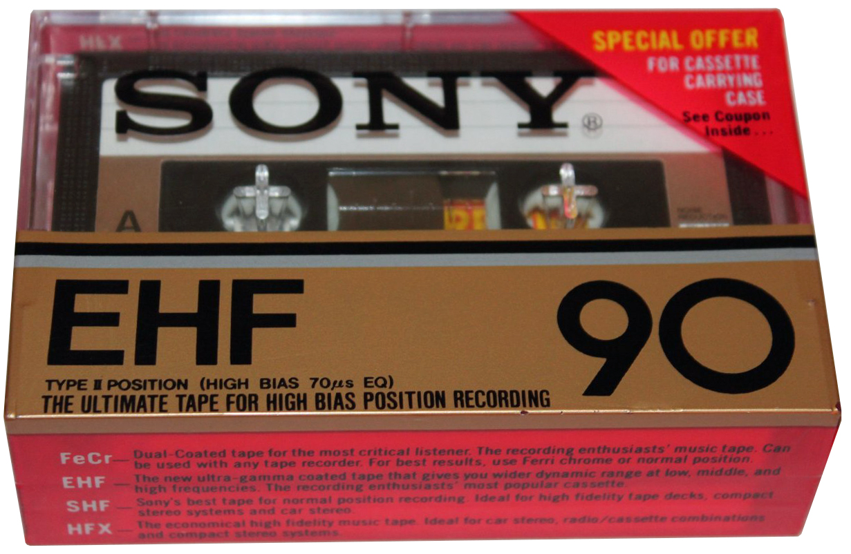 2 pack Sony EHF 60 Type II Chrome 1979 USA