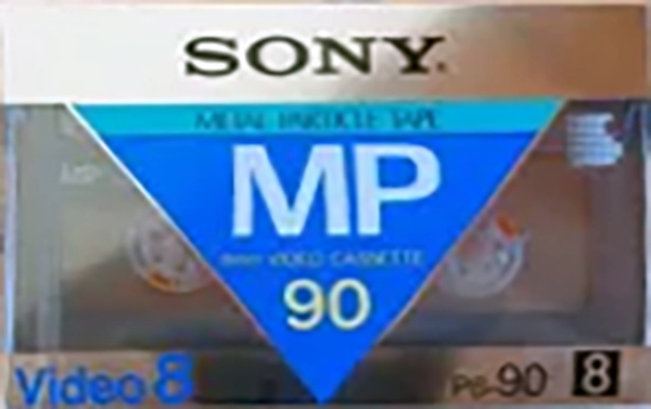 Video8, Hi8, Digital8 Sony MP 90 "P6-90MP" Type IV Metal 1986 Japan