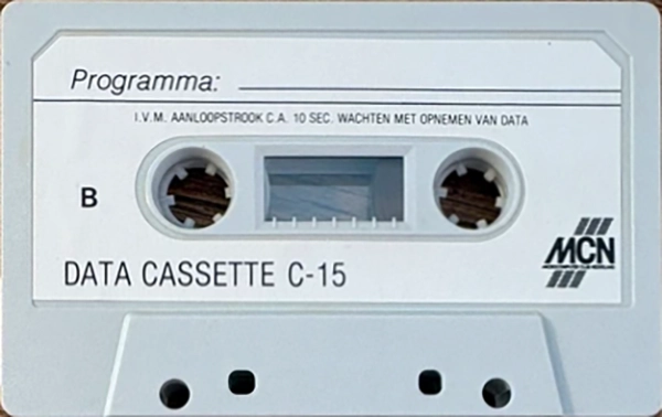 Compact Cassette MCN 15 Computer Cassette Netherlands