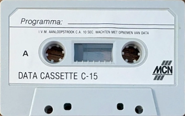 Compact Cassette MCN 15 Computer Cassette Netherlands