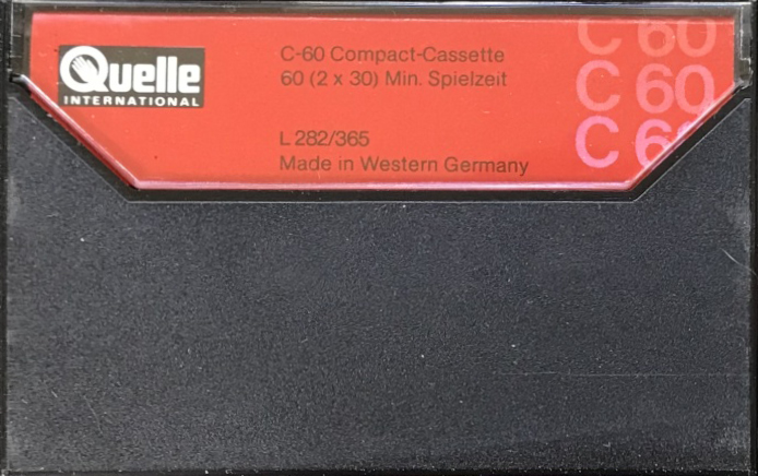Compact Cassette Universum 60 Type I Normal 1978 Europe