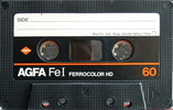 Compact Cassette AGFA Ferrocolor HD 60 "Fe I" Type I Normal 1982 Europe