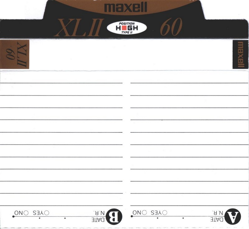 Compact Cassette Maxell XLII 60 Type II Chrome 1991 Europe