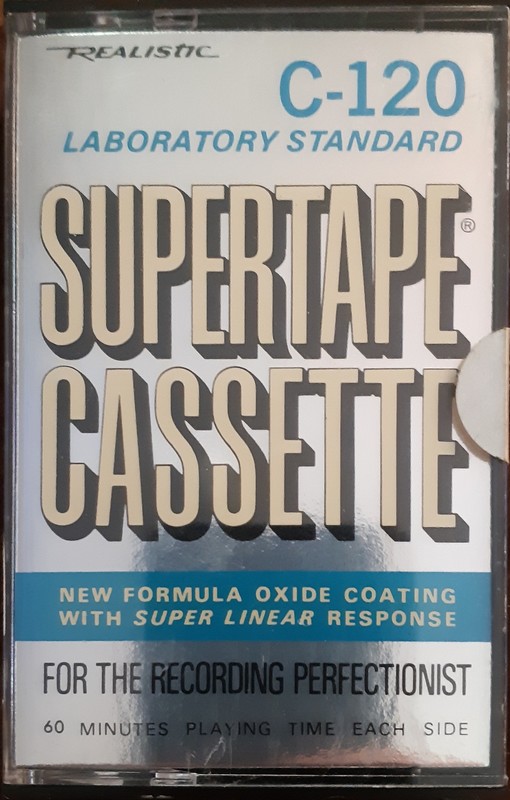 Compact Cassette Realistic Supertape 120 Type I Normal 1973 USA