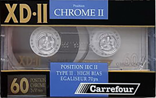 Compact Cassette Carrefour XD-II 60 Type II Chrome France