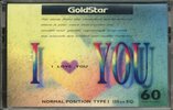 Compact Cassette Goldstar Fun 60 "I Love you" Type I Normal 1993 South Korea