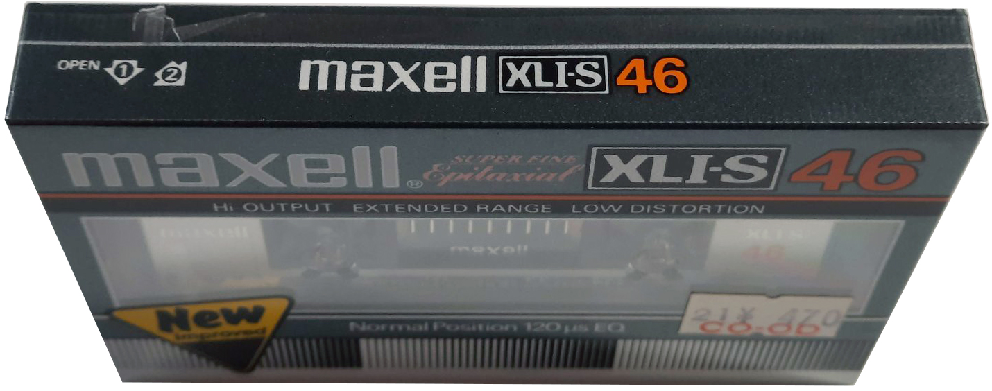 Compact Cassette Maxell XLI-S 46 Type I Normal 1982 Japan