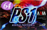 Compact Cassette AXIA PS-I / PS-1 64 "PS1J 64" Type I Normal 1997 Japan