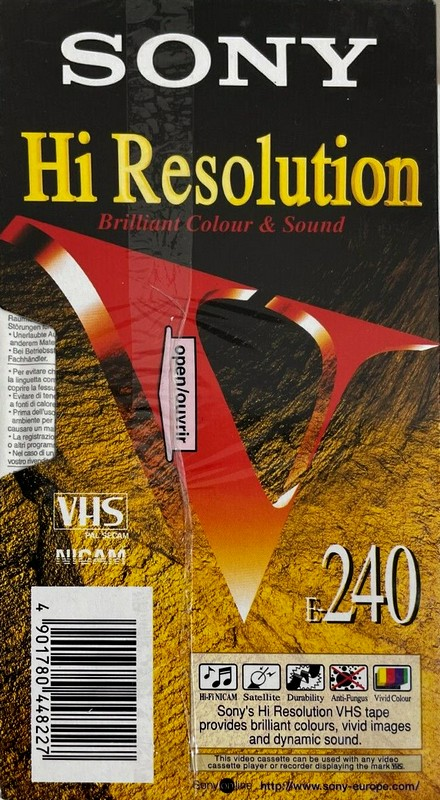 VHS, Video Home System: Sony  - Hi Resolution 240