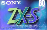 Compact Cassette Sony ZX-S 60 Type I Normal North America