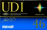 Compact Cassette Maxell UDI / UD1 46 "UD1-46(F)" Type I Normal 1992 Japan