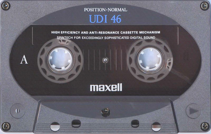 Compact Cassette Maxell UDI / UD1 46 "UD1-46(F)" Type I Normal 1992 Japan
