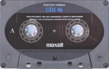 Compact Cassette Maxell UDI / UD1 46 "UD1-46(F)" Type I Normal 1992 Japan
