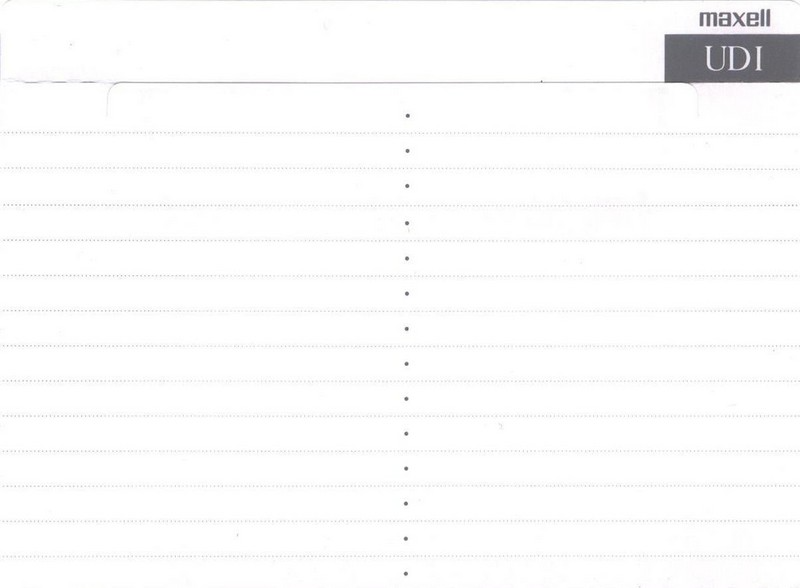 Compact Cassette: Maxell / Hitachi Maxell - UDI 46