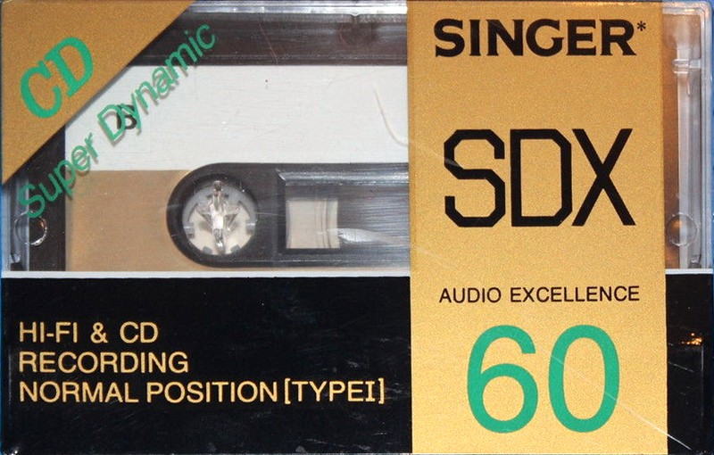 Compact Cassette Singer 60 "SDX" Type I Normal