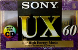 Compact Cassette Sony UX 60 Type II Chrome 1995 North America