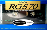 Compact Cassette Denon RG-S 70 "RG-S 70S" Type I Normal 1991 Japan