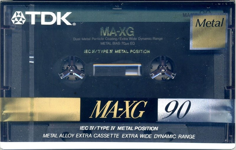 Compact Cassette TDK MA-XG 90 Type IV Metal 1990 Australia, Europe