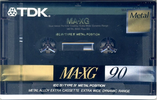 Compact Cassette TDK MA-XG 90 Type IV Metal 1990 Australia, Europe