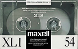 Compact Cassette Maxell XLI 54 Type I Normal 1988 Japan