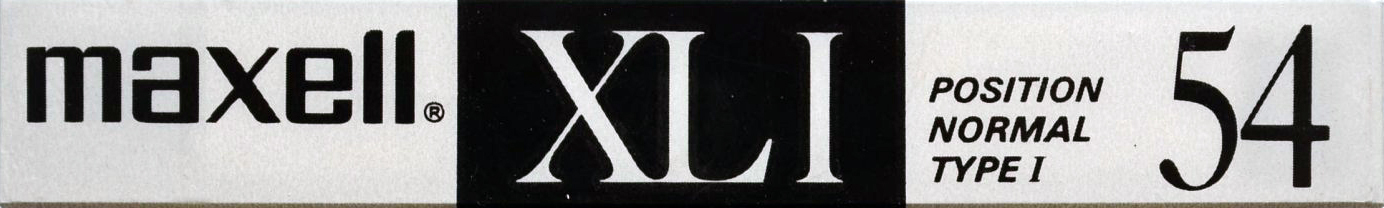 Compact Cassette Maxell XLI 54 Type I Normal 1988 Japan
