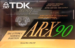 Compact Cassette TDK AR-X 90 "AR-X90ES" Type I Normal 1991 Europe