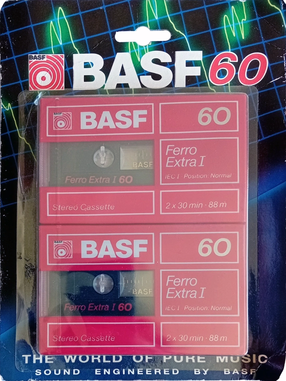Blister BASF Ferro Extra I 60 Type I Normal 1988 UK