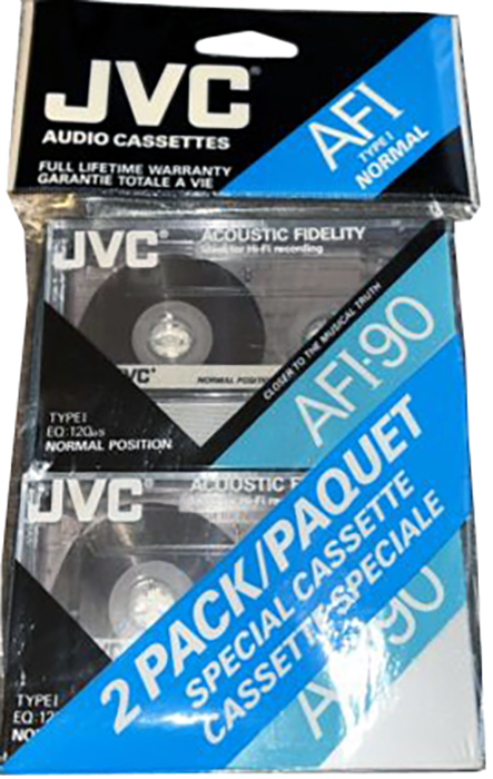 Blister JVC AFI 90 "AF190U-PB2" Type I Normal 1990 North America