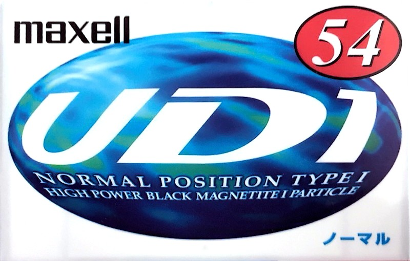 Compact Cassette Maxell UDI / UD1 54 "UD1-54L" Type I Normal 1997 Japan