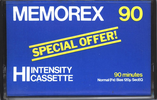 Compact Cassette Memorex Hi Intensity 90 Type I Normal 1979 UK