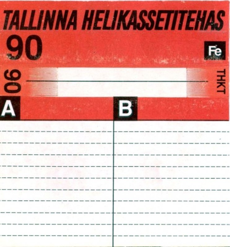 Compact Cassette: Unknown Tallinna Helikassetitehas -  90