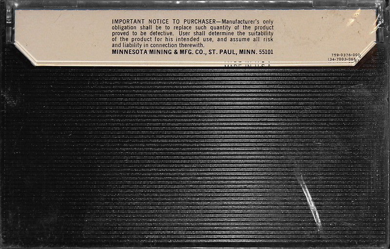 Compact Cassette Scotch Chrome 60 Type II Chrome 1975 USA