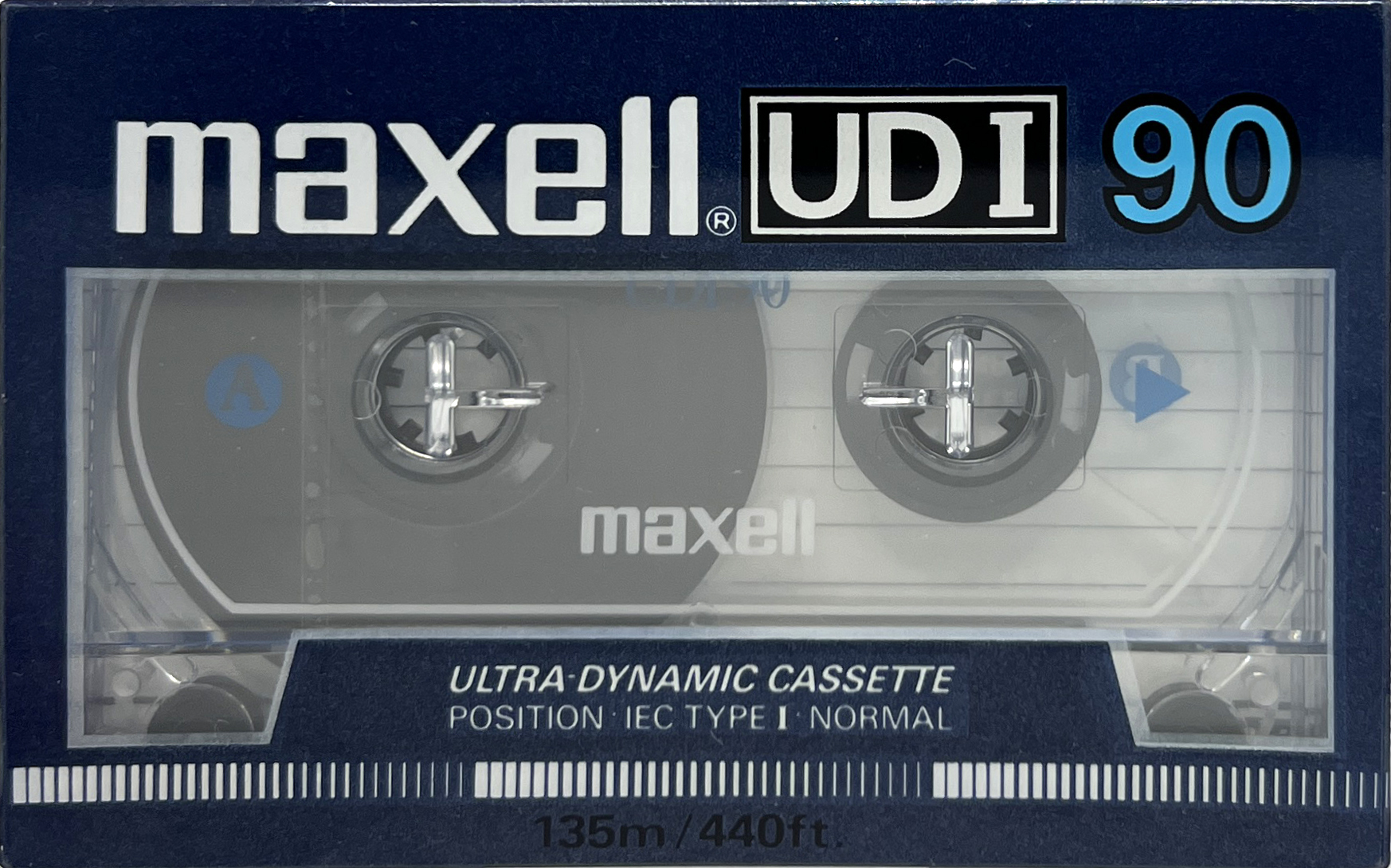 Compact Cassette Maxell UDI / UD1 90 Type I Normal 1987 Europe