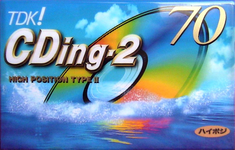 Compact Cassette TDK CDing 2 70 "CD2-70K" Type II Chrome 1997 Japan
