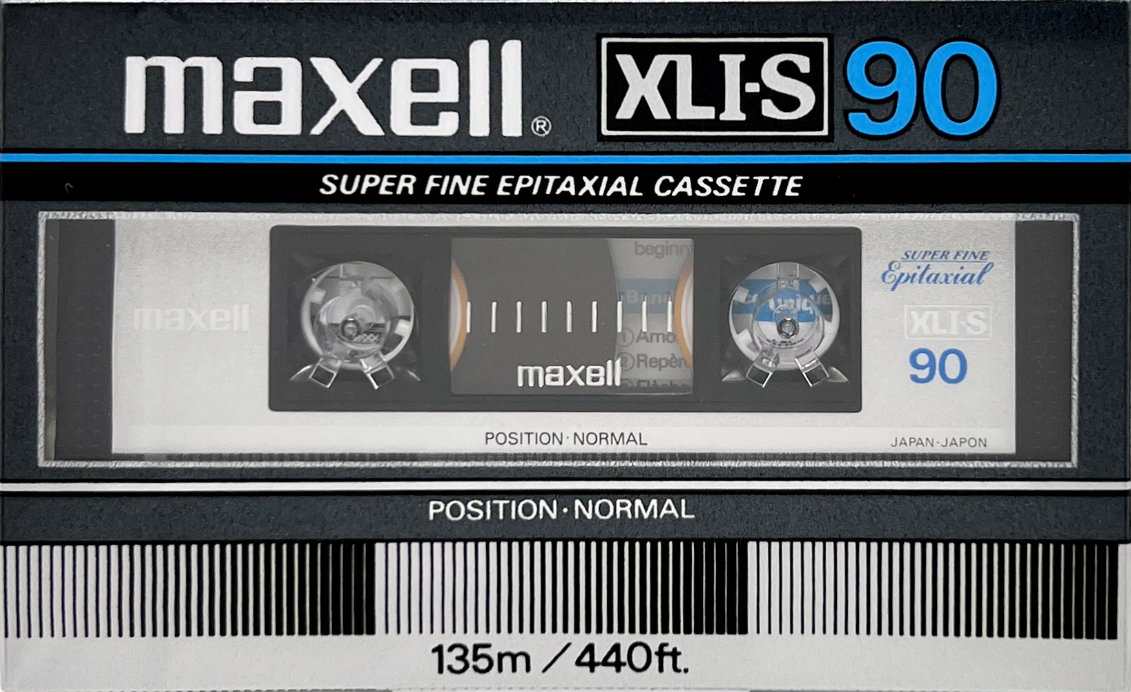 Compact Cassette Maxell XLI-S 90 Type I Normal 1984 Europe