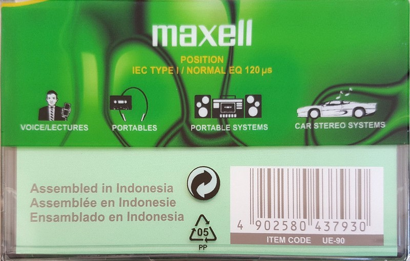 Compact Cassette: Maxell / Hitachi Maxell - UE 90