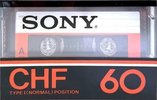 Compact Cassette Sony CHF 60 Type I Normal 1978 Japan