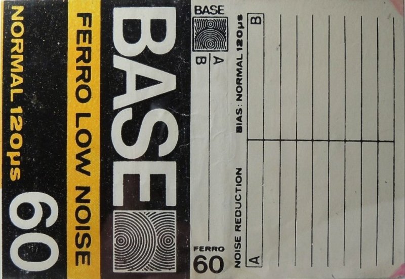 Compact Cassette BASE 60 "black" Type I Normal Unknown Country