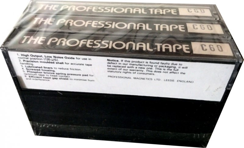 Compact Cassette Proffesional 60 Type I Normal England