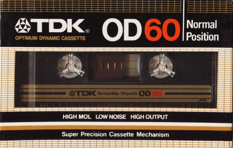 Compact Cassette TDK OD 60 Type I Normal 1982 Japan