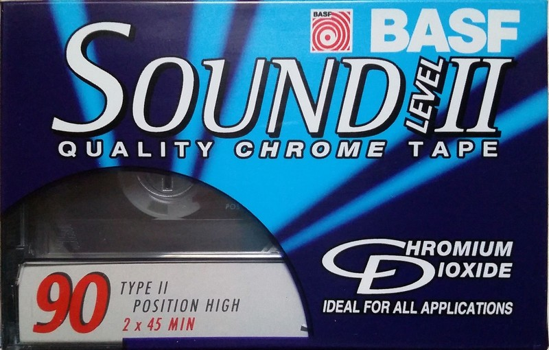 Compact Cassette BASF Sound 90 "Level II" Type II Chrome 1998 North America
