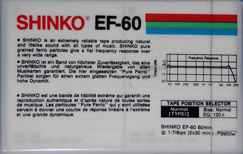 Compact Cassette:  Shinko - EF 60