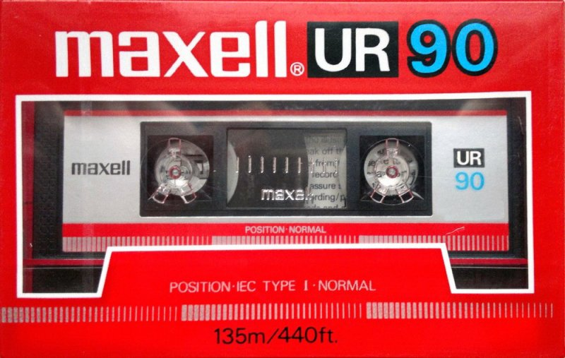 Compact Cassette Maxell UR 90 Type I Normal 1986 Europe