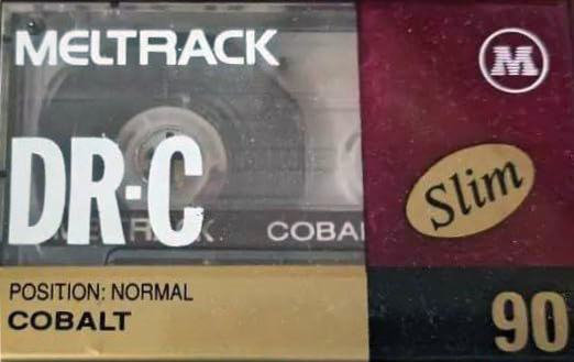 Compact Cassette Meltrack DR-C 90 "Cobalt" Type I Normal 1993 India
