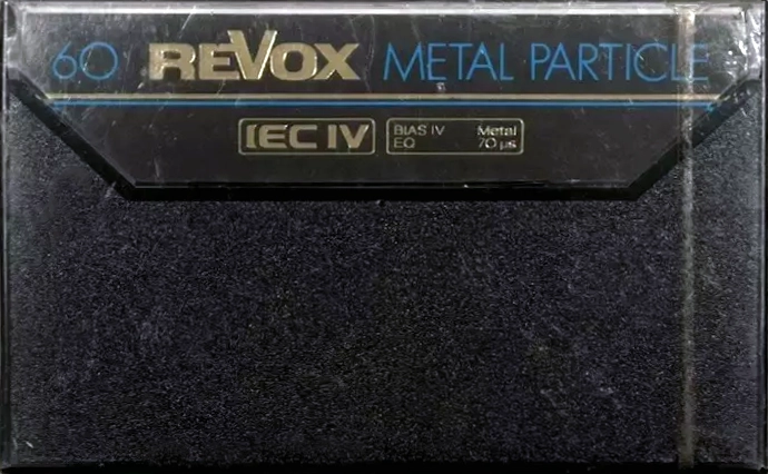 Compact Cassette Revox 60 "Metal Particle" Type IV Metal 1984 Europe