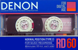 Compact Cassette Denon RD 60 Type I Normal 1986 Japan