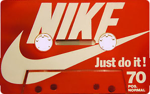 Compact Cassette BASF 70 "NIKE Just do it!" Type I Normal Germany