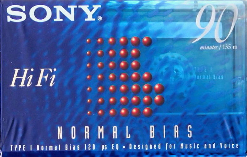 Compact Cassette Sony Hi Fi 90 Type I Normal 1996 Canada, USA